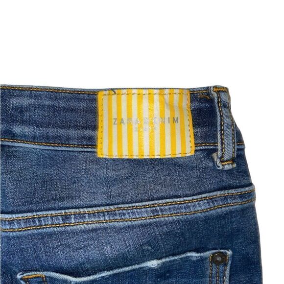 Zara Distressed Skinny Jeans Size 02 - Picture 3 of 4